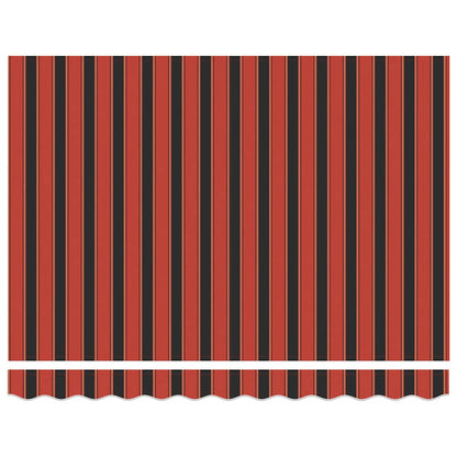 Retractable Awning Retractable Orange and Brown 350 x 250 cm