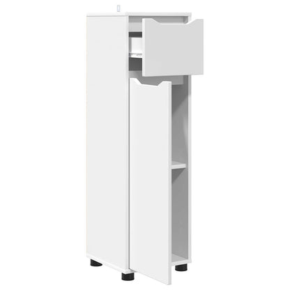 Bathroom Cabinet White 30.5 x 30 x 101 cm Engineered Wood