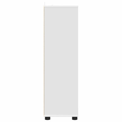 Bathroom Cabinet White 30.5 x 30 x 101 cm Engineered Wood