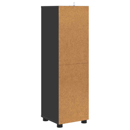 Bathroom Cabinet Black 30.5 x 30 x 101 cm Engineered Wood