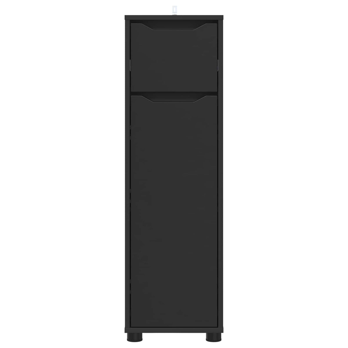Bathroom Cabinet Black 30.5 x 30 x 101 cm Engineered Wood