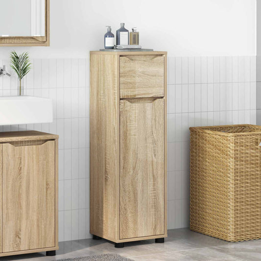 Bathroom Cabinet Sonoma Oak 30.5 x 30 x 101 cm Engineered Wood