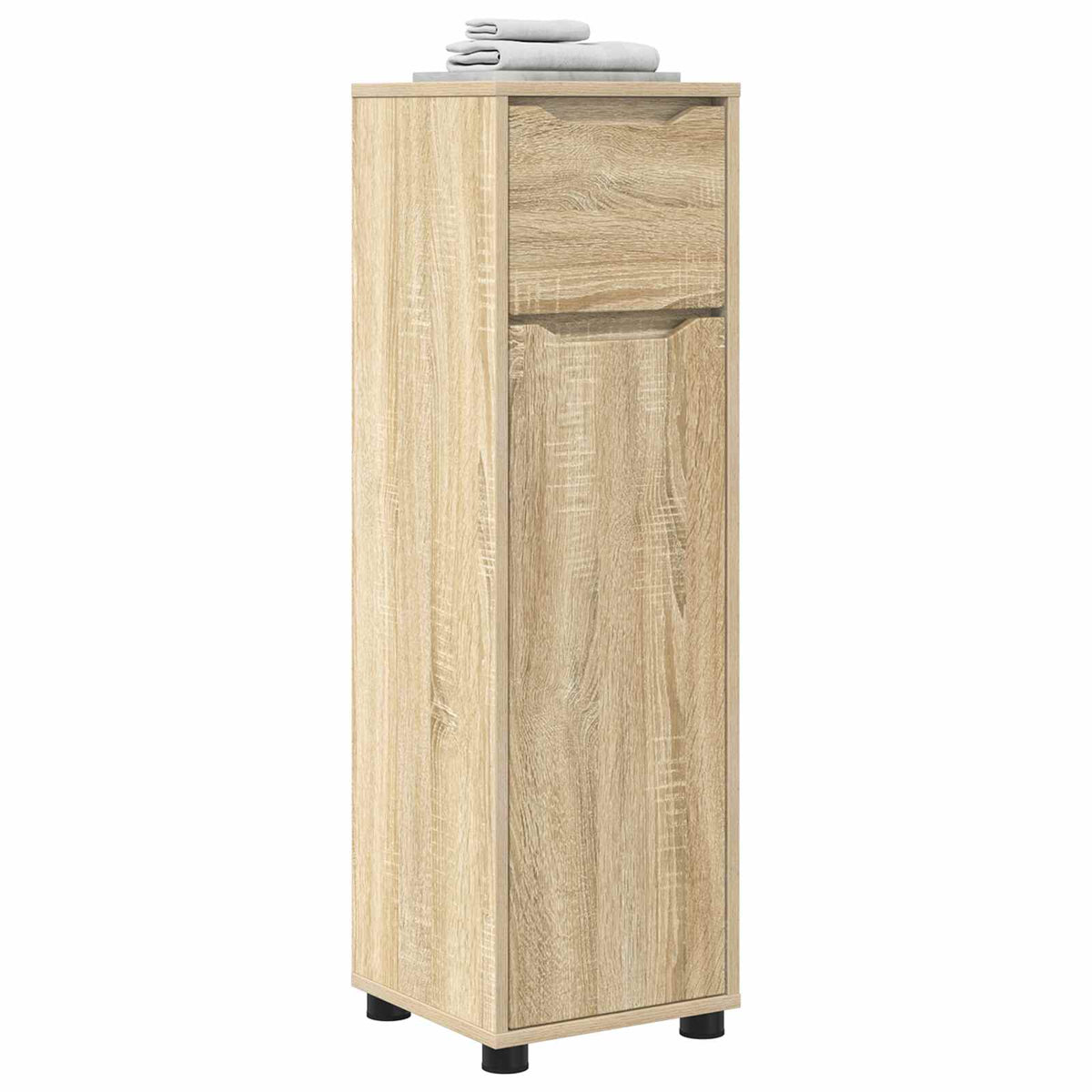 Bathroom Cabinet Sonoma Oak 30.5 x 30 x 101 cm Engineered Wood