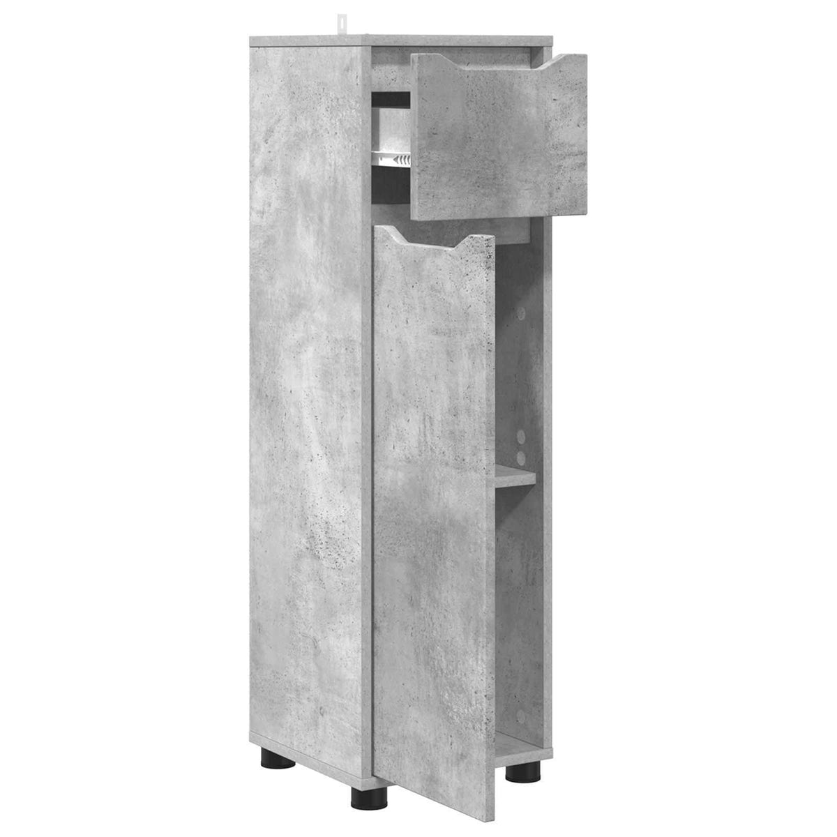 Bathroom Cabinet Concrete Grey 30.5 x 30 x 101 cm