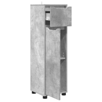 Bathroom Cabinet Concrete Grey 30.5 x 30 x 101 cm