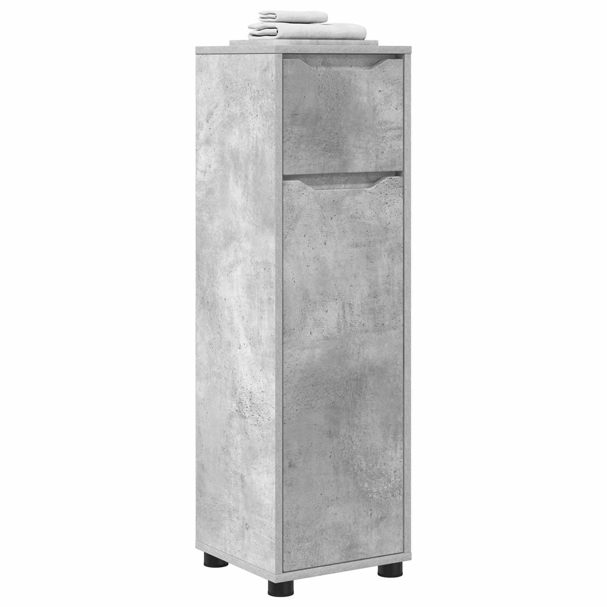 Bathroom Cabinet Concrete Grey 30.5 x 30 x 101 cm