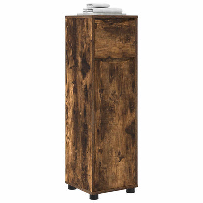 Bathroom Cabinet Smoked Oak 30.5 x 30 x 101 cm Engineered Wood