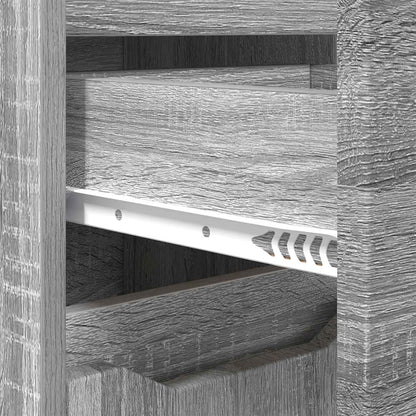 Bathroom Cabinet Grey Sonoma 30.5 x 30 x 101 cm Engineered Wood