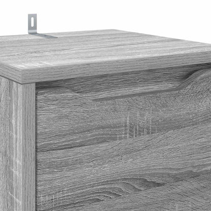 Bathroom Cabinet Grey Sonoma 30.5 x 30 x 101 cm Engineered Wood