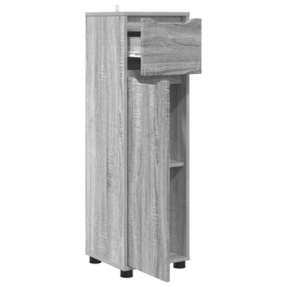 Bathroom Cabinet Grey Sonoma 30.5 x 30 x 101 cm Engineered Wood