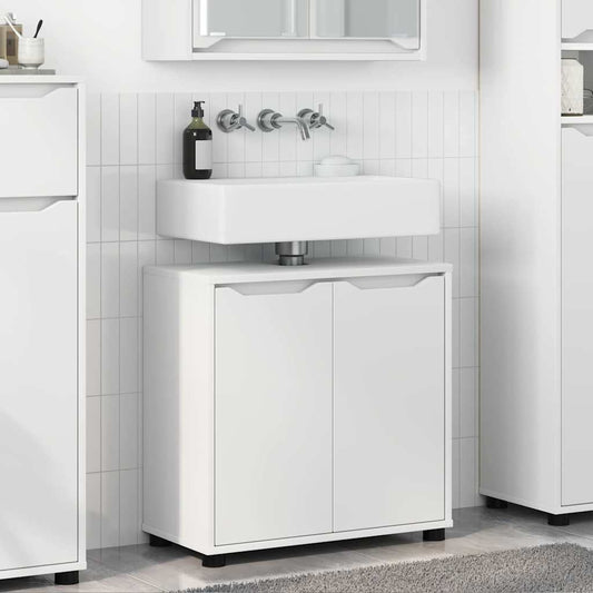 Bathroom Basin Cabinet White 60 x 30 x 60 cm Engineered Wood