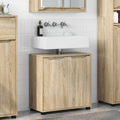 Bathroom Basin Cabinet Sonoma Oak 60 x 30 x 60 cm
