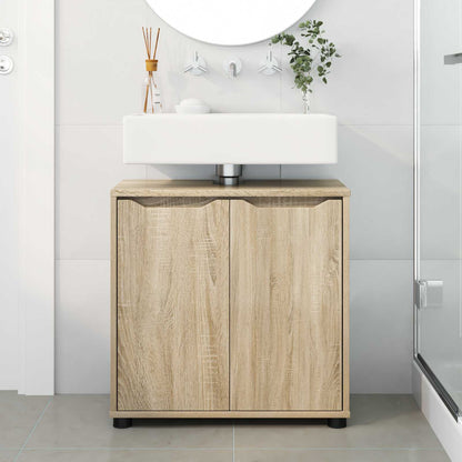 Bathroom Basin Cabinet Sonoma Oak 60 x 30 x 60 cm