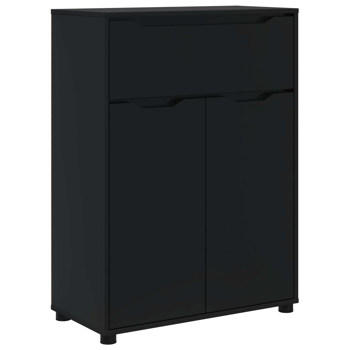 Bathroom Cabinet Black 72.5 x 36.5 x 100 cm Engineered Wood