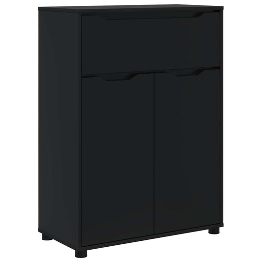Bathroom Cabinet Black 72.5 x 36.5 x 100 cm Engineered Wood