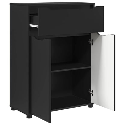 Bathroom Cabinet Black 72.5 x 36.5 x 100 cm Engineered Wood