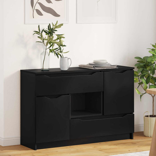 Sideboard Black 100 x 30 x 65.6 Engineered Wood