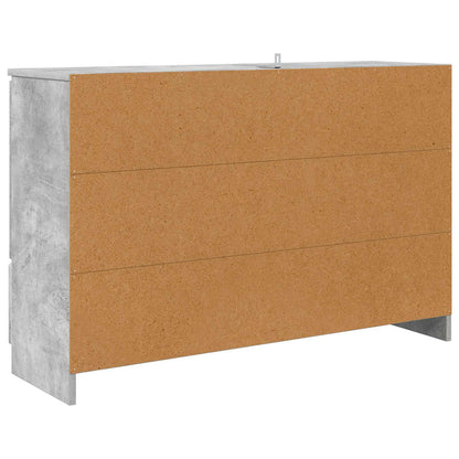 Sideboard Concrete Grey 100 x 30 x 65.6 Engineered Wood