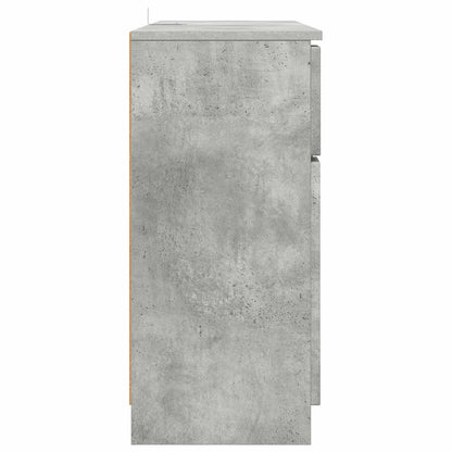 Sideboard Concrete Grey 100 x 30 x 65.6 Engineered Wood