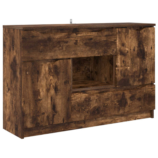 Sideboard Smoked Oak 100 x 30 x 65.6 Engineered Wood