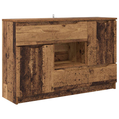 Sideboard with Drawer Old Wood 100 x 30 x 65.6 Engineered Wood