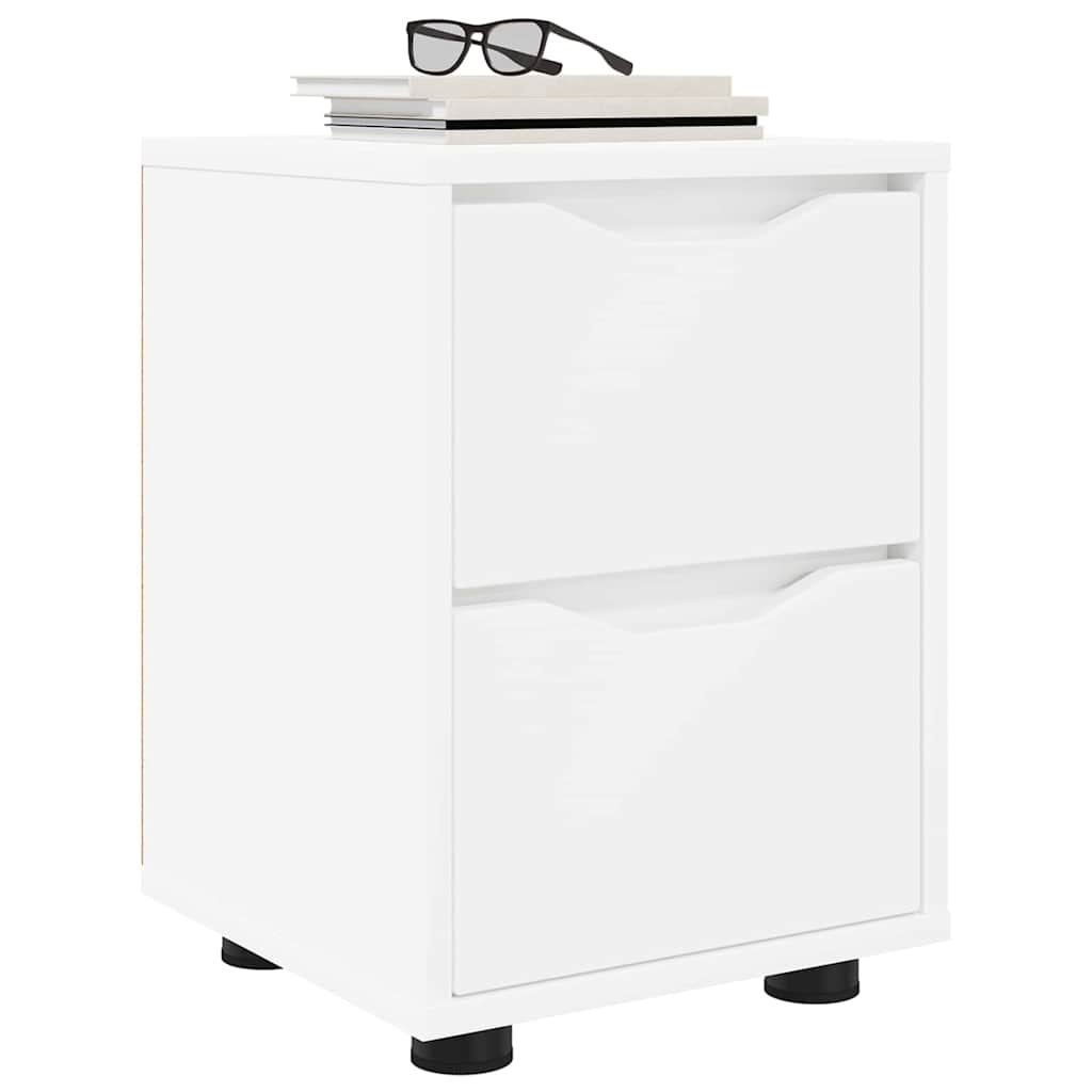Bedside Tables 2 pcs White 30.5 x 30 x 43 cm Engineered Wood