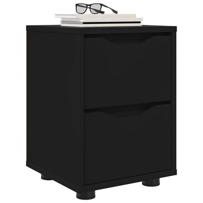Bedside Table Black 30.5 x 30 x 43 cm Engineered Wood
