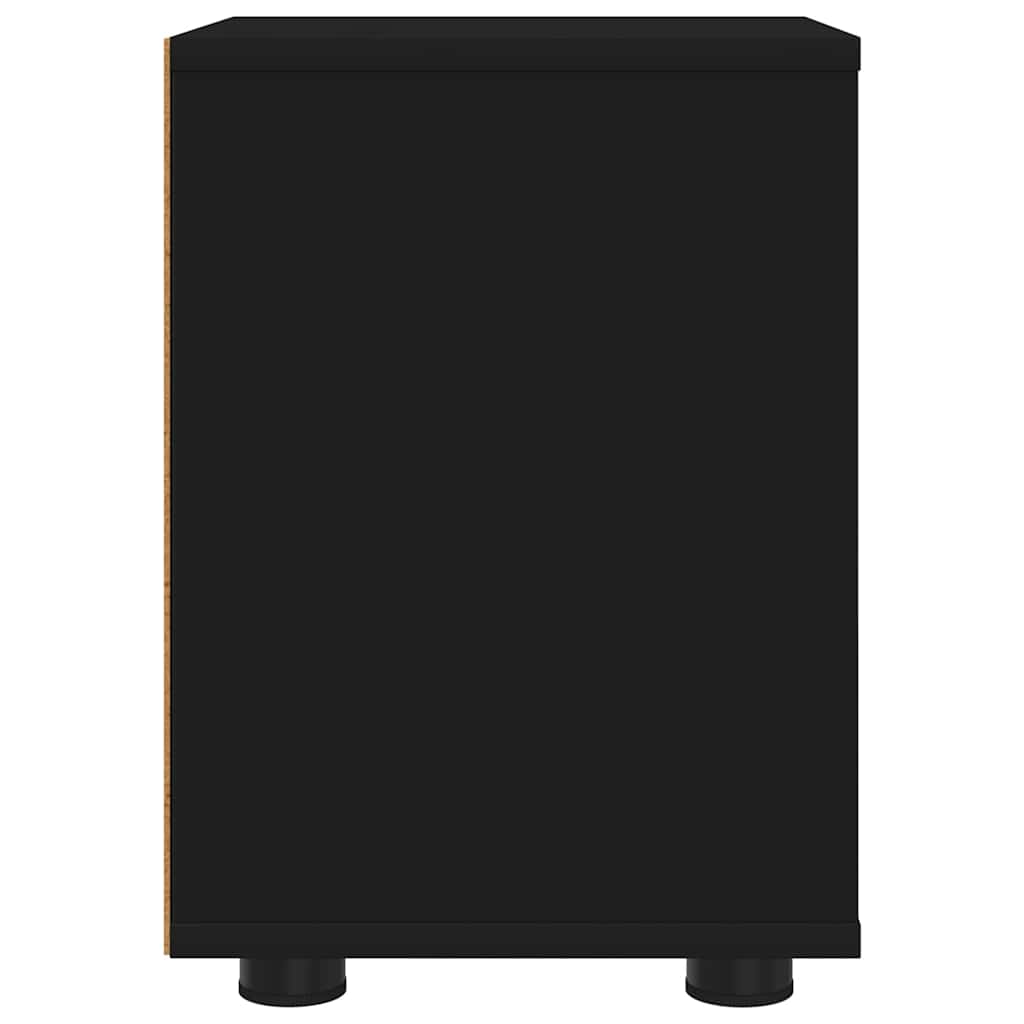 Bedside Table Black 30.5 x 30 x 43 cm Engineered Wood