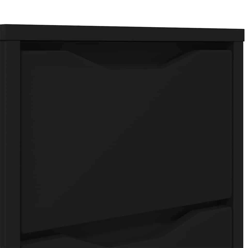 Bedside Tables 2 pcs Black 30.5 x 30 x 43 cm Engineered Wood