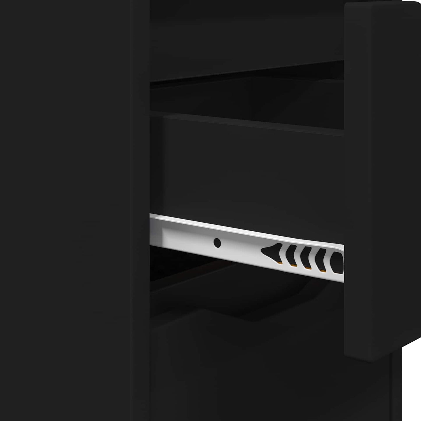 Bedside Tables 2 pcs Black 30.5 x 30 x 43 cm Engineered Wood