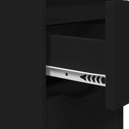 Bedside Tables 2 pcs Black 30.5 x 30 x 43 cm Engineered Wood