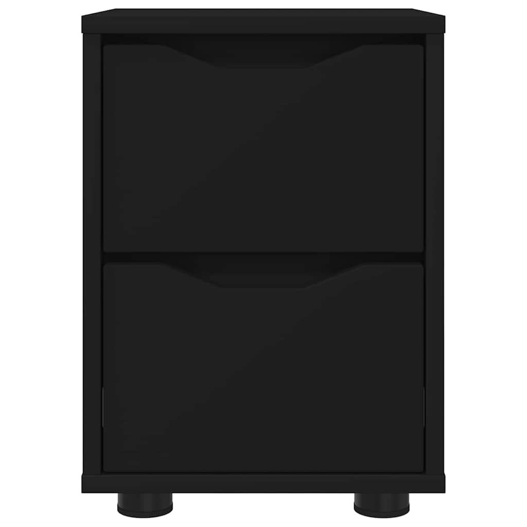 Bedside Tables 2 pcs Black 30.5 x 30 x 43 cm Engineered Wood