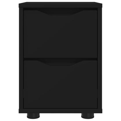 Bedside Tables 2 pcs Black 30.5 x 30 x 43 cm Engineered Wood