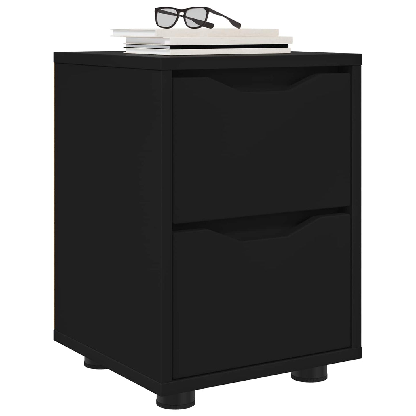 Bedside Tables 2 pcs Black 30.5 x 30 x 43 cm Engineered Wood