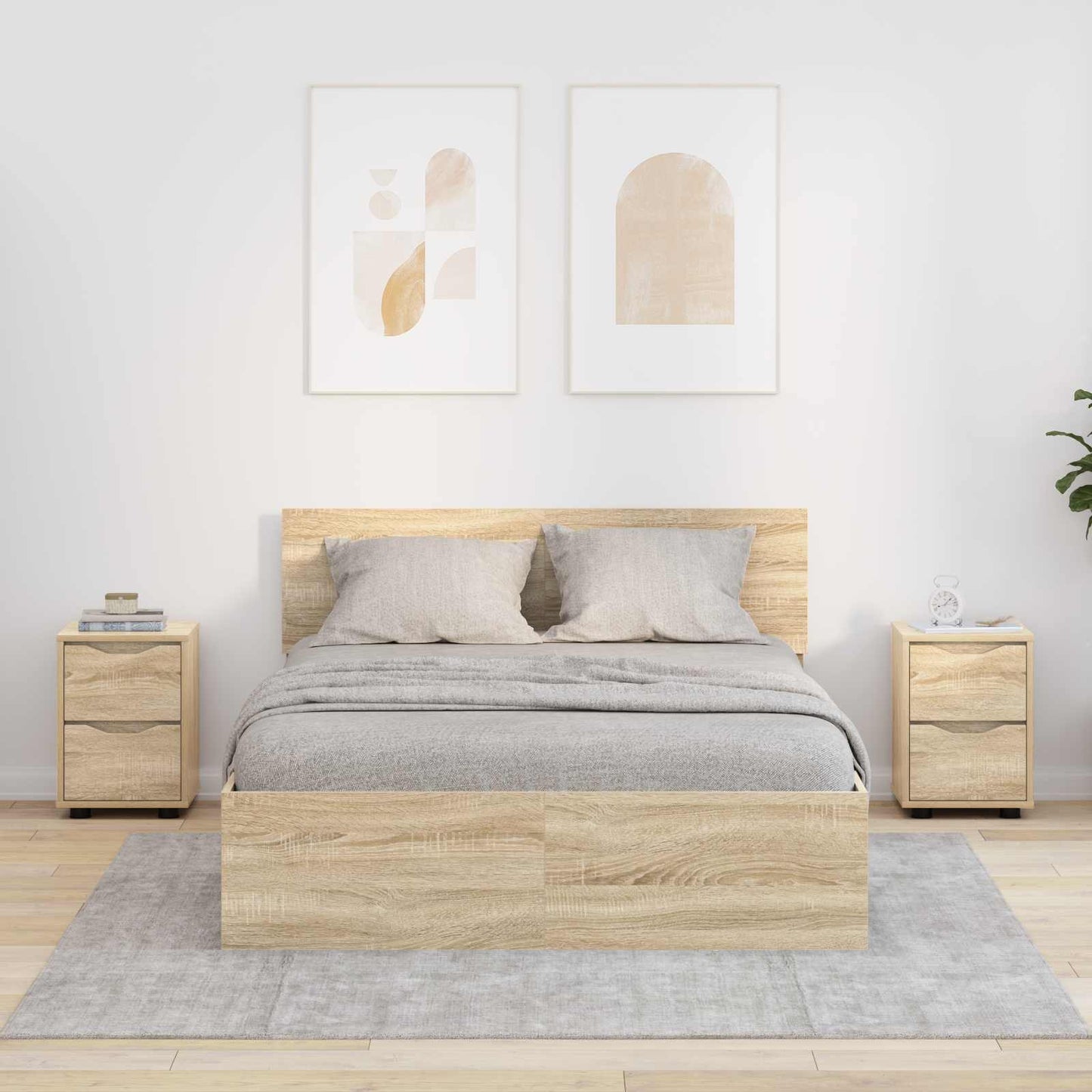 Bedside Tables 2 pcs Sonoma Oak 30.5 x 30 x 43 cm