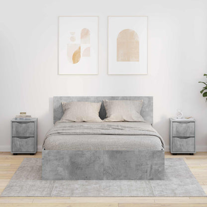 Bedside Tables 2 pcs Concrete Grey 30.5 x 30 x 43 cm