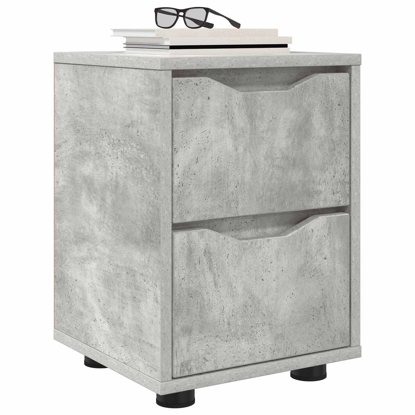 Bedside Tables 2 pcs Concrete Grey 30.5 x 30 x 43 cm