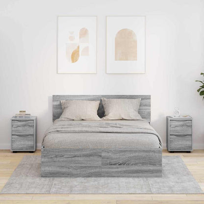 Bedside Tables with Drawer 2 pcs Grey Sonoma 30.5 x 30 x 43 cm