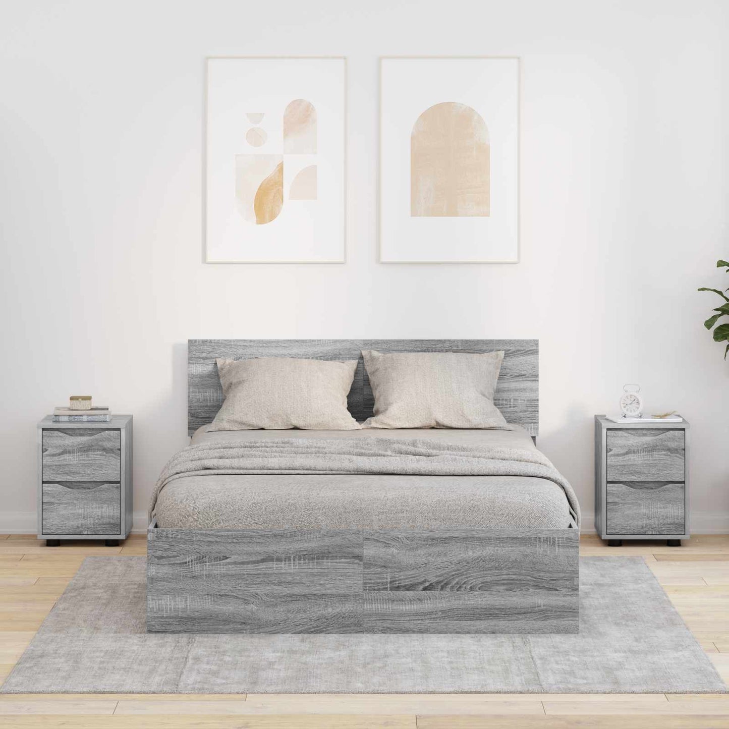 Bedside Tables 2 pcs Grey Sonoma 30.5 x 30 x 43 cm