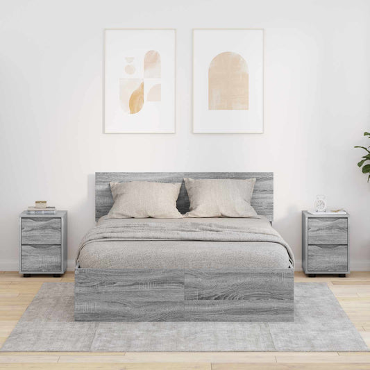 Bedside Tables 2 pcs Grey Sonoma 30.5 x 30 x 43 cm