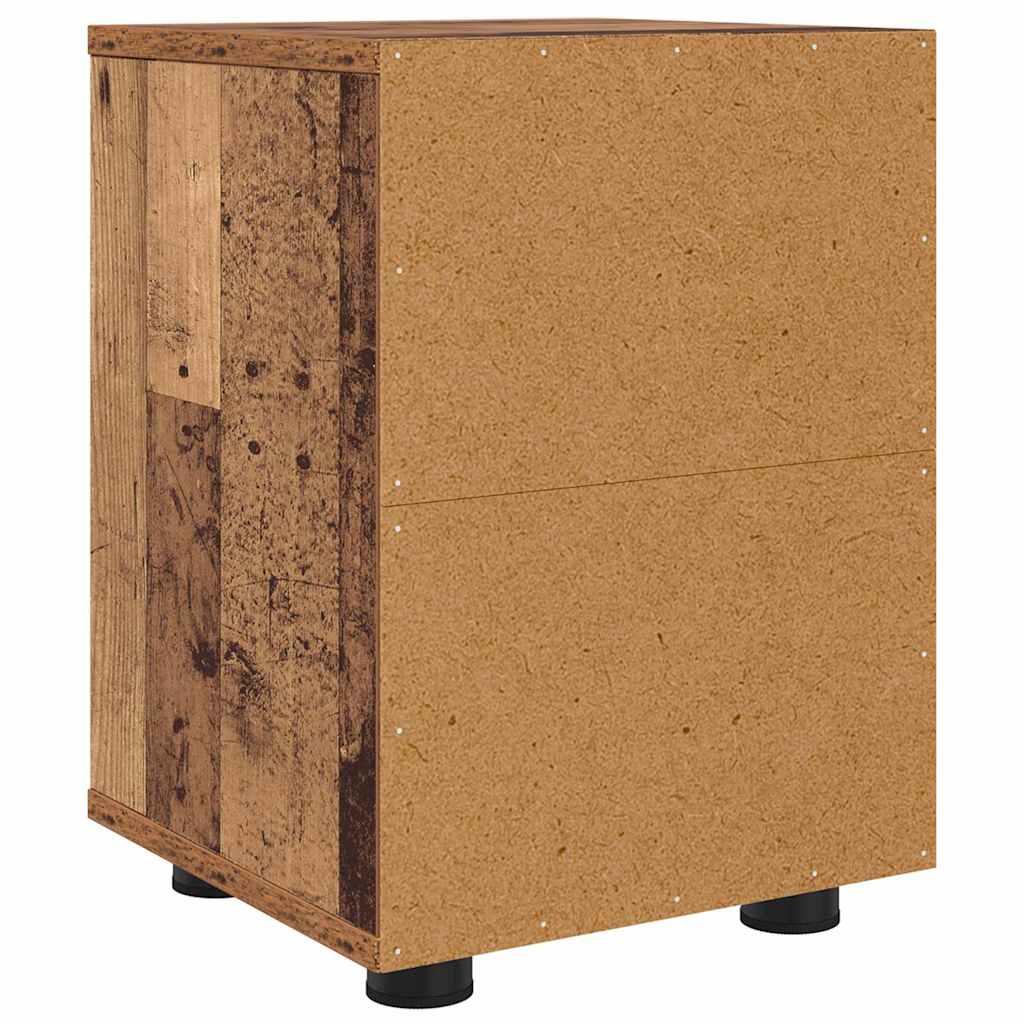 Bedside Table Old Wood 30.5 x 30 x 43 cm Engineered Wood