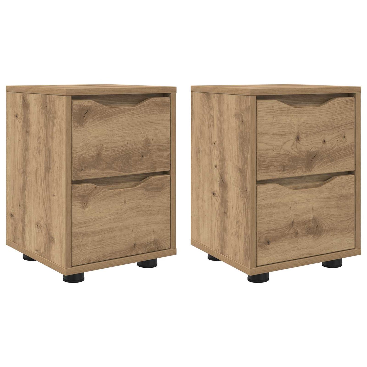 Bedside Tables 2 pcs Artisan Oak 30.5 x 30 x 43 cm
