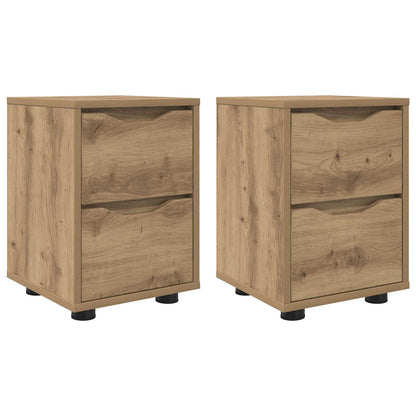 Bedside Tables 2 pcs Artisan Oak 30.5 x 30 x 43 cm