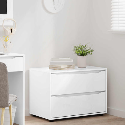 Storage Cabinet 80 x 48 x 57 cm Engineered Wood White