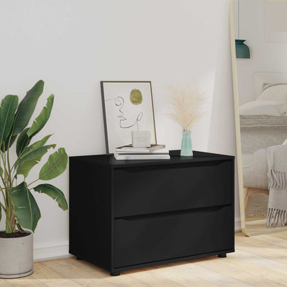 Storage Cabinet 80 x 48 x 57 cm Engineered Wood Black