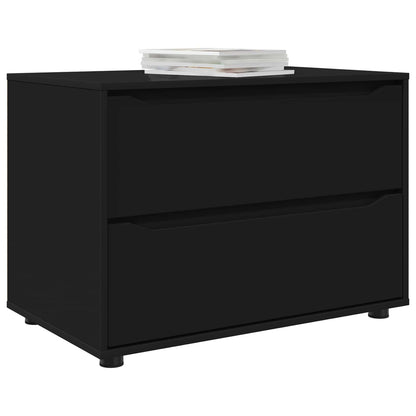 Storage Cabinet 80 x 48 x 57 cm Engineered Wood Black