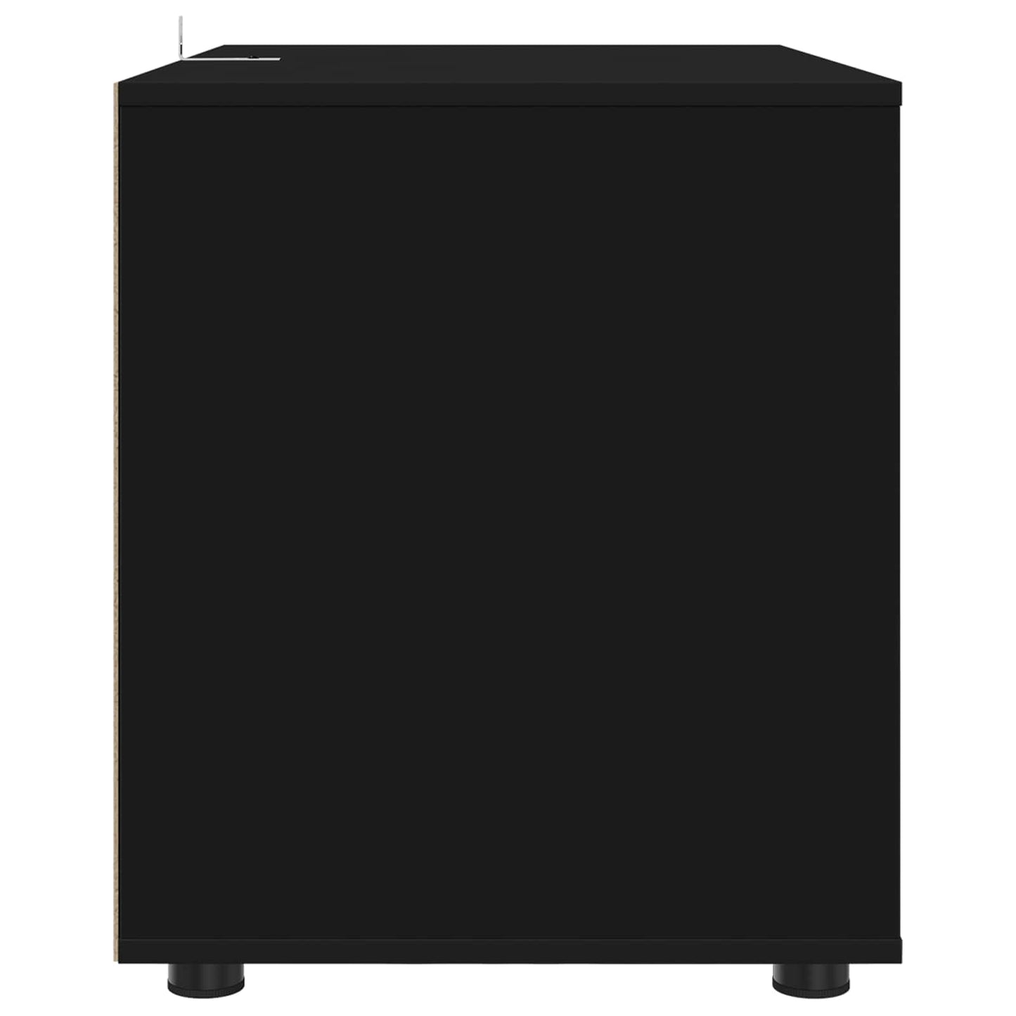 Storage Cabinet 80 x 48 x 57 cm Engineered Wood Black