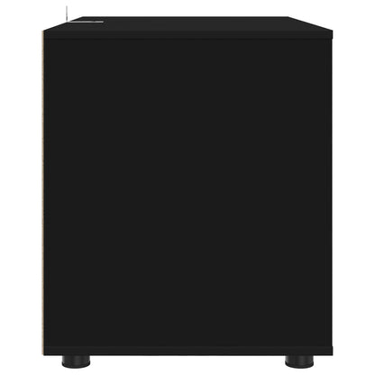 Storage Cabinet 80 x 48 x 57 cm Engineered Wood Black