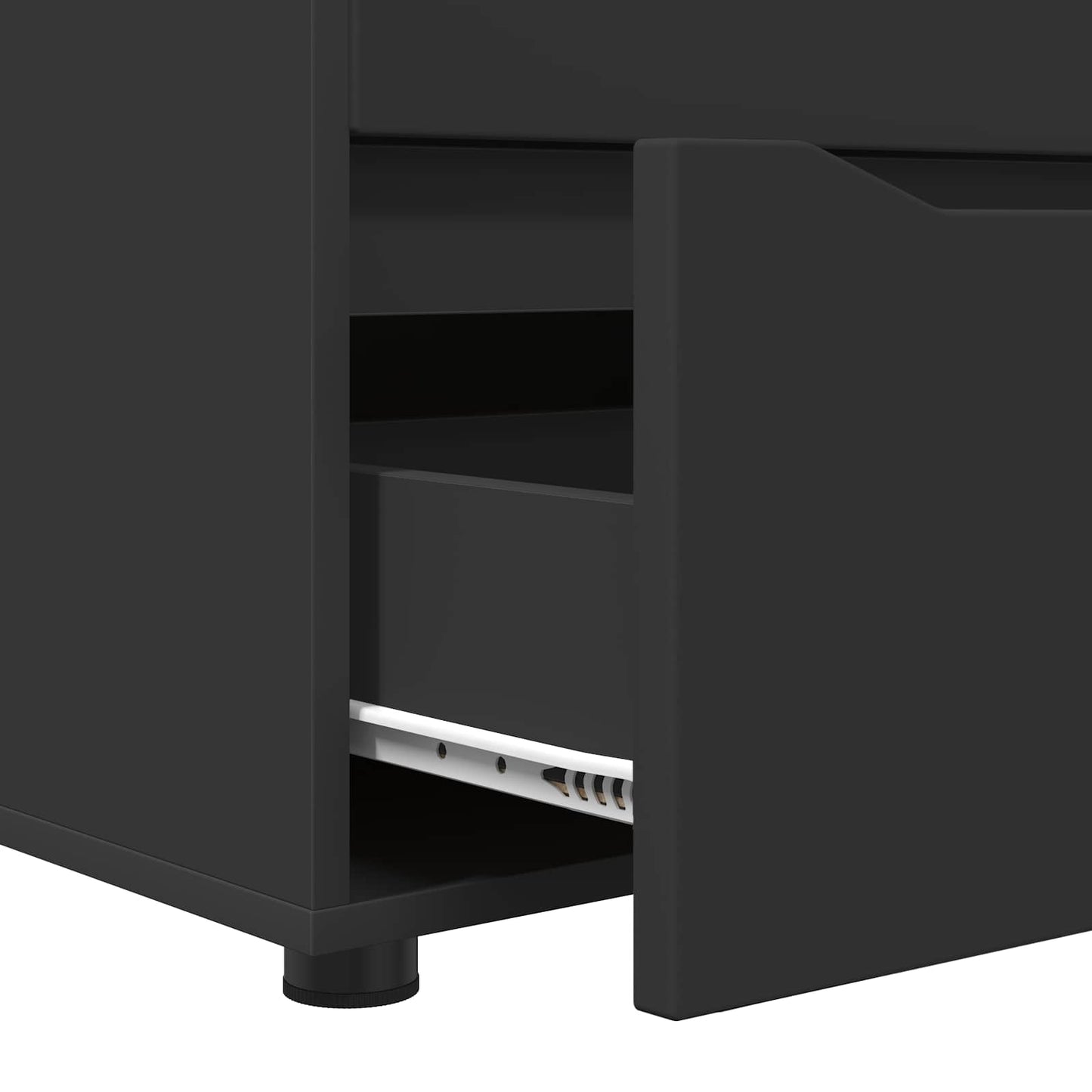 Storage Cabinet 60 x 48 x 57 cm Engineered Wood Black