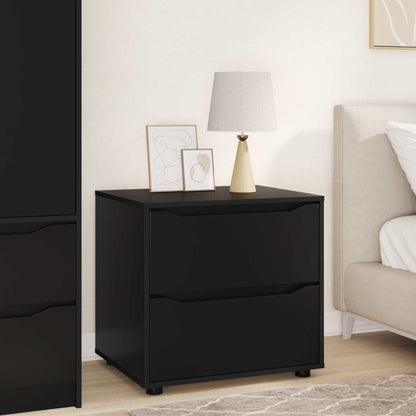 Storage Cabinet 60 x 48 x 57 cm Engineered Wood Black